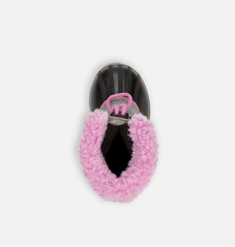 Sorel Barn Vinterkängor Grå/Svarta/Rosa - Childrens Yoot Pac™ Nylon - KAX-690342